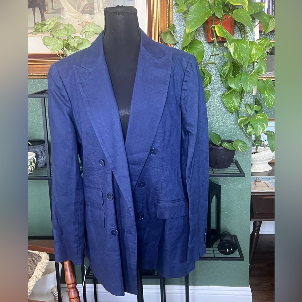 Ralph Lauren Woman’s Navy Double-Breasted Blazer